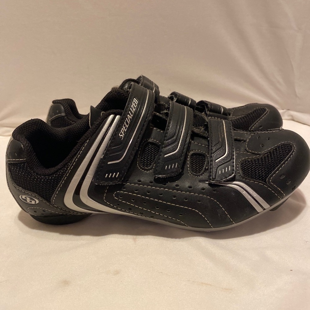 Specialized BG 6108-5039 Black 3 Strap Speed Play Cycling Shoes Mens Sz 7 Euro39